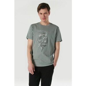 - Tricou cu imprimeu si maneci cazute imagine