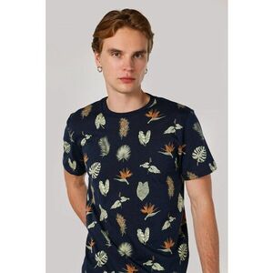 Tricou de bumbac cu imprimeu floral imagine
