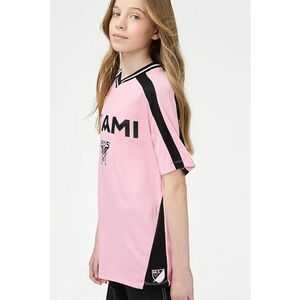 Tricou cu decolteu in V si imprimeu text imagine