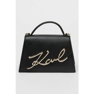 Geanta din piele cu maner Signature imagine