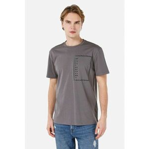 Tricou cu decolteu la baza gatului - din bumbac imagine