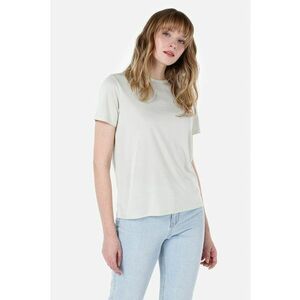 Tricou din amestec de modal cu decolteu la baza gatului imagine