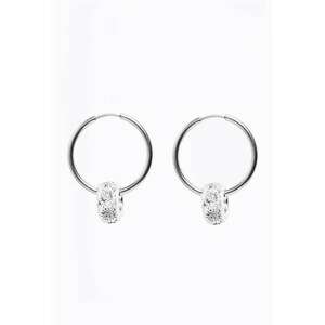 Cercei rotunzi cu pietre de zirconiu imagine