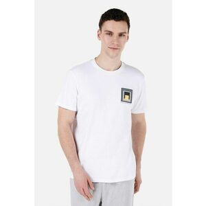 Tricou din bumbac cu decolteu la baza gatului imagine