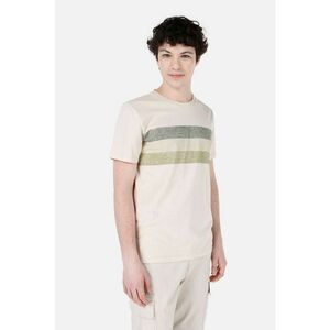 Tricou din bumbac cu decolteu la baza gatului imagine