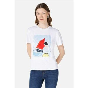 Tricou din bumbac cu imprimeu grafic imagine