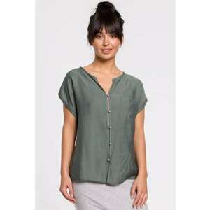 Bluza cu maneci scurte - cu nasturi - imagine