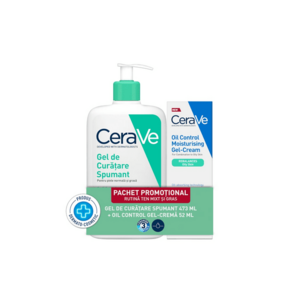 Pachet : Gel de Curatare Spumant - 473 ml - Oil Control Gel-crema cu efect hidratant - 52 ml imagine