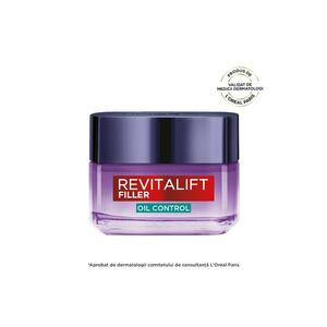 Crema-gel matifianta Revitalift Filler - contine Acid Hialuronic si Acid Salicilic - redensifica si reduce porii - 50 ml imagine
