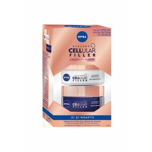Pachet Hyaluron Cellular Filler + Elasticity Reshape: Crema de zi SPF30 - 50 ml + Crema de noapte - 50 ml imagine