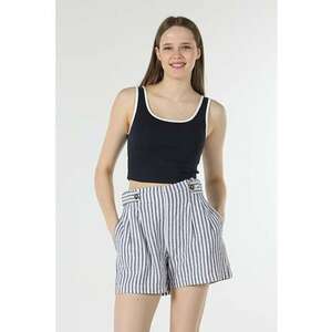 Short / Pantaloni Scurti De Dama Albastru Marin.Regular Fit imagine