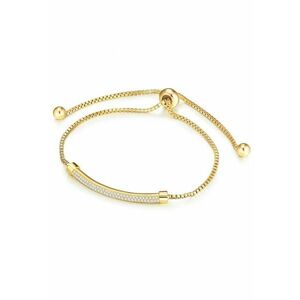 Bratara placata cu aur de 14K si decorata cu zirconia imagine