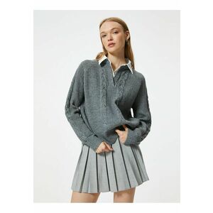 Pulover cu model torsade imagine