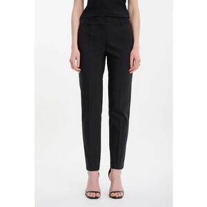 Pantaloni conici cu talie medie imagine