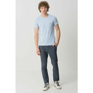 Tricou slim fit cu decolteu la baza gatului imagine