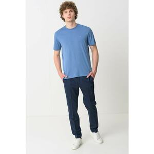 Tricou regular fit cu decolteu la baza gatului imagine