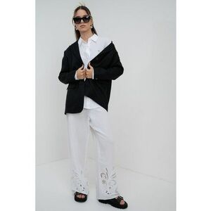 Sacou lejer din amestec de lyocell si in cu mansete cu nasturi imagine