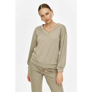 Bluza de trening cu decolteu in V si maneci cazute imagine