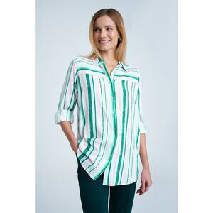 Camasa in dungi cu guler ascutit imagine