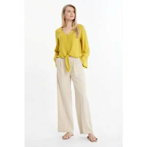 Bluza din amestec de in cu nasturi imagine