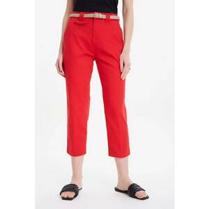 Pantaloni crop cu talie inalta imagine