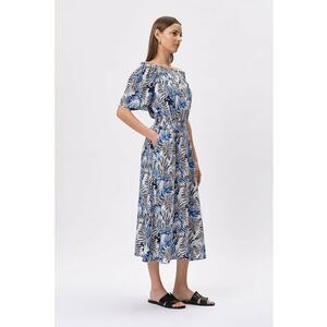 Rochie cu decolteu pe umeri si buline imagine