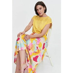 Tricou cu garnitura cu broderie imagine