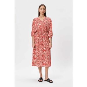 Rochie cu decolteu in V si maneci trei sferturi imagine