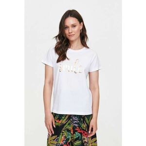 Tricou de bumbac cu imprimeu text imagine