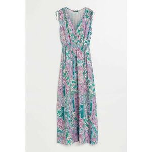 Rochie cu decolteu in V si imprimeu imagine