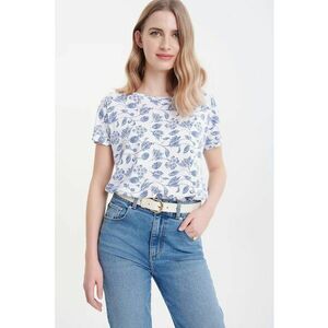 Bluza cu model si detaliu innodat imagine