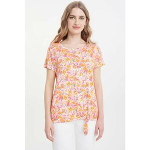 Bluza cu model si detaliu innodat imagine