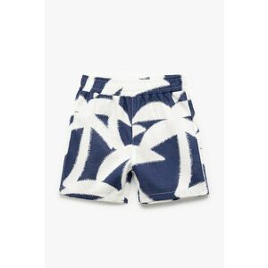 Pantaloni scurti de bumbac cu model tropical imagine