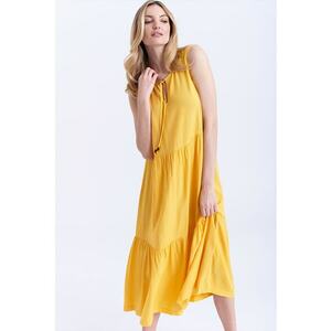 Rochie din viscoza - fara maneci imagine