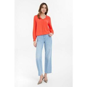 Bluza cu decolteu in V si talie elastica imagine