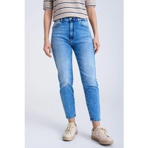 Blugi uni cu talie medie2 imagine