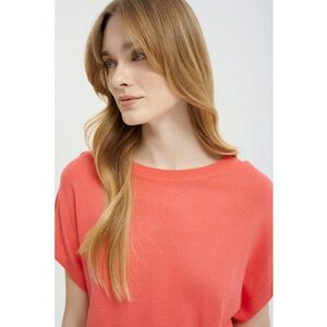 Pulover tricotat fin cu maneci scurte imagine