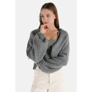 Cardigan fara inchidere cu maneci bufante imagine