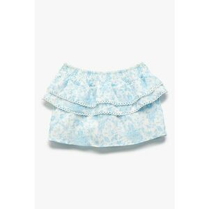 Bluza cu decolteu pe umeri si imprimeu floral imagine