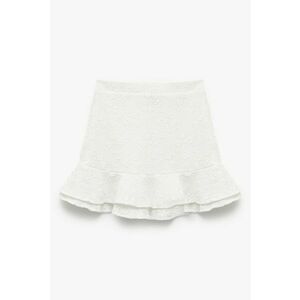 Fusta brodata cu terminatie cu volane imagine