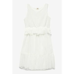 Rochie fara maneci cu broderie imagine