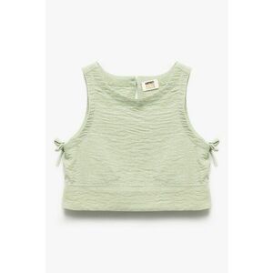 Bluza crop cu decolteu rotund imagine