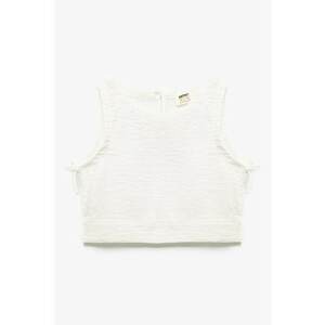 Bluza crop cu decolteu rotund imagine