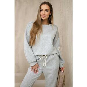 Set de bluza si pantaloni cu snur - imagine