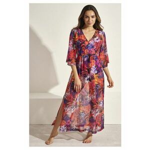 Rochie lunga si transparenta de plaja imagine