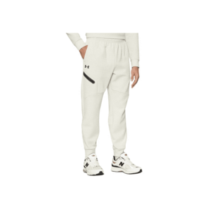 Pantaloni sport barbati bej - material elastic - respirabil - set cu buzunare - imagine