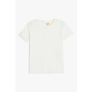 Tricou cu decupaje discrete si decolteu la baza gatului imagine