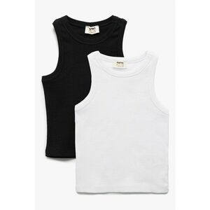 Set de top-uri cu model uni - 2 piese imagine