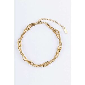 Bratara de glezna - din otel inoxidabil - placata cu aur de 18K imagine