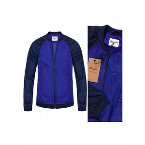 Geaca Barbati - Model BOMBER - Croiala Slim Fit - Cu Fermoar - 4 Buzunare - Usoara Si Moderna - Buna Pentru Fiecare Zi Si Tinute Urbane - Marimea S - Albastru imagine